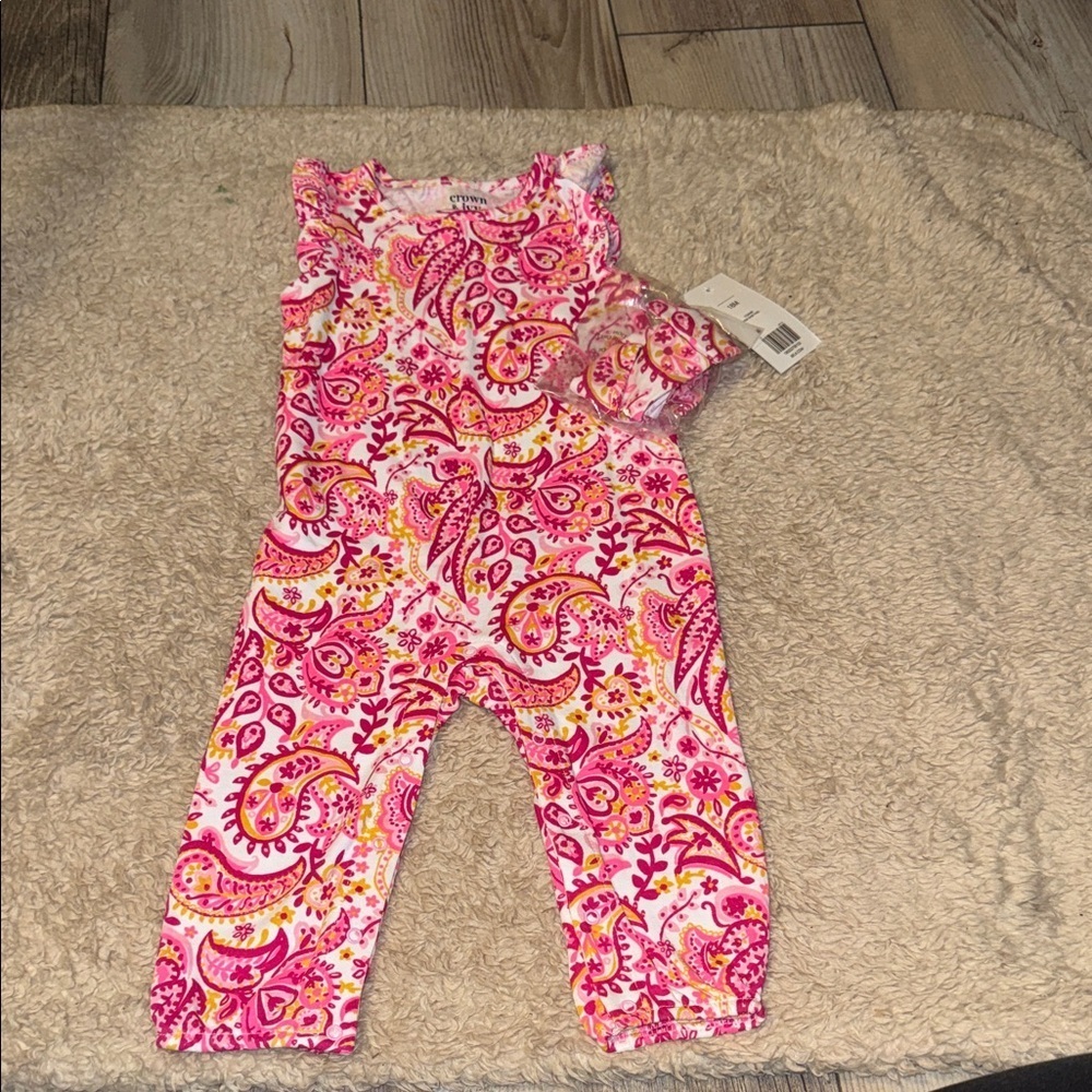 NWT Toddler Crown & Ivy Jumpsuit